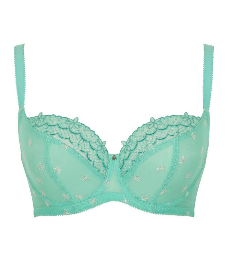 Panache Blossom Balconnet Bra - Jade