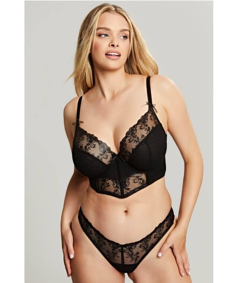 Panache Camille Brazilian Brief - Black Knickers 