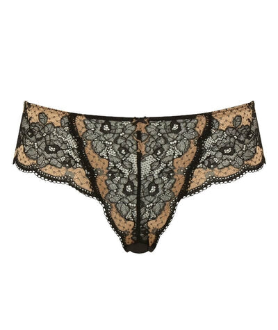 Panache Clara Brief - Black/Vintage Gold Knickers 