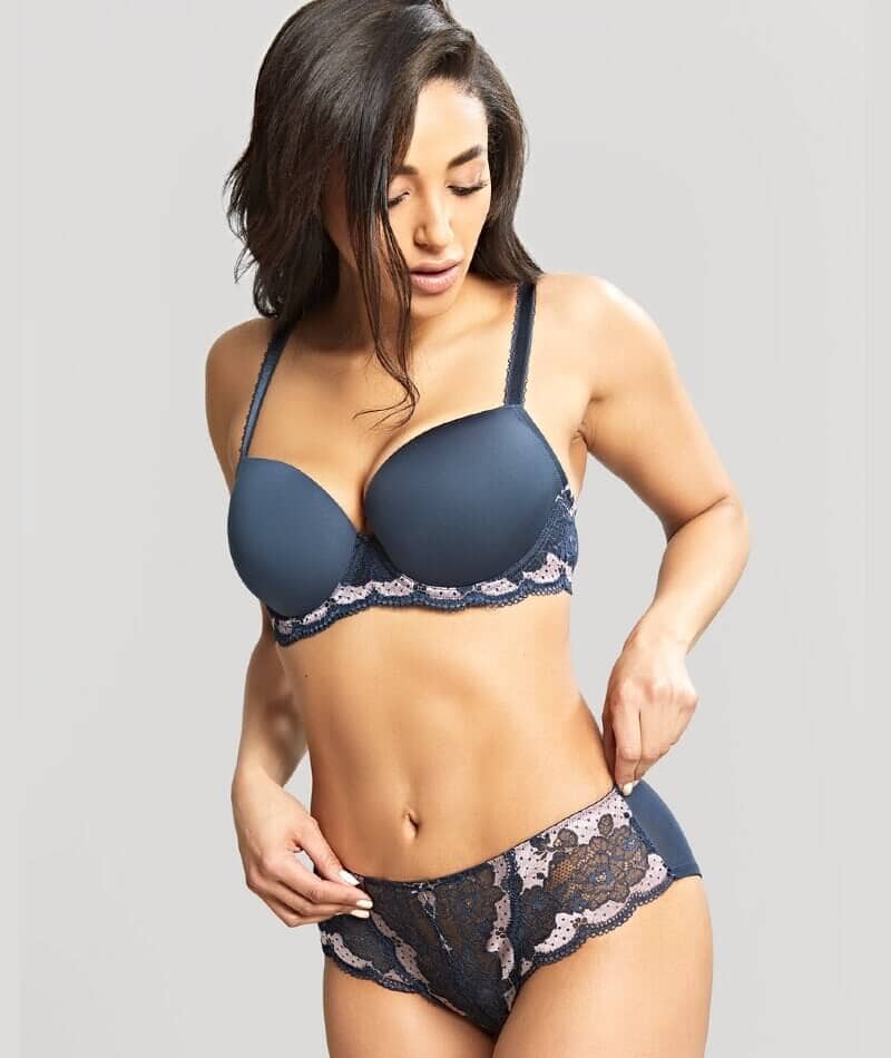 Panache Clara Moulded Sweetheart Underwire Bra - Navy Pearl Bras 