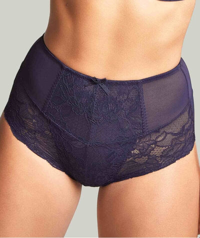 Panache Imogen High Waist Brief - Indigo Knickers 