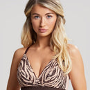 Panache Lyzy Vibe Triangle Wirefree Bra  - Zebra