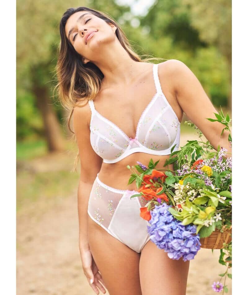 Panache Meadow Underwired Plunge Bra - Ivory Bras 