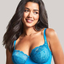 Panache Rocha Low Front Balconnet Bra - Peacock Blue