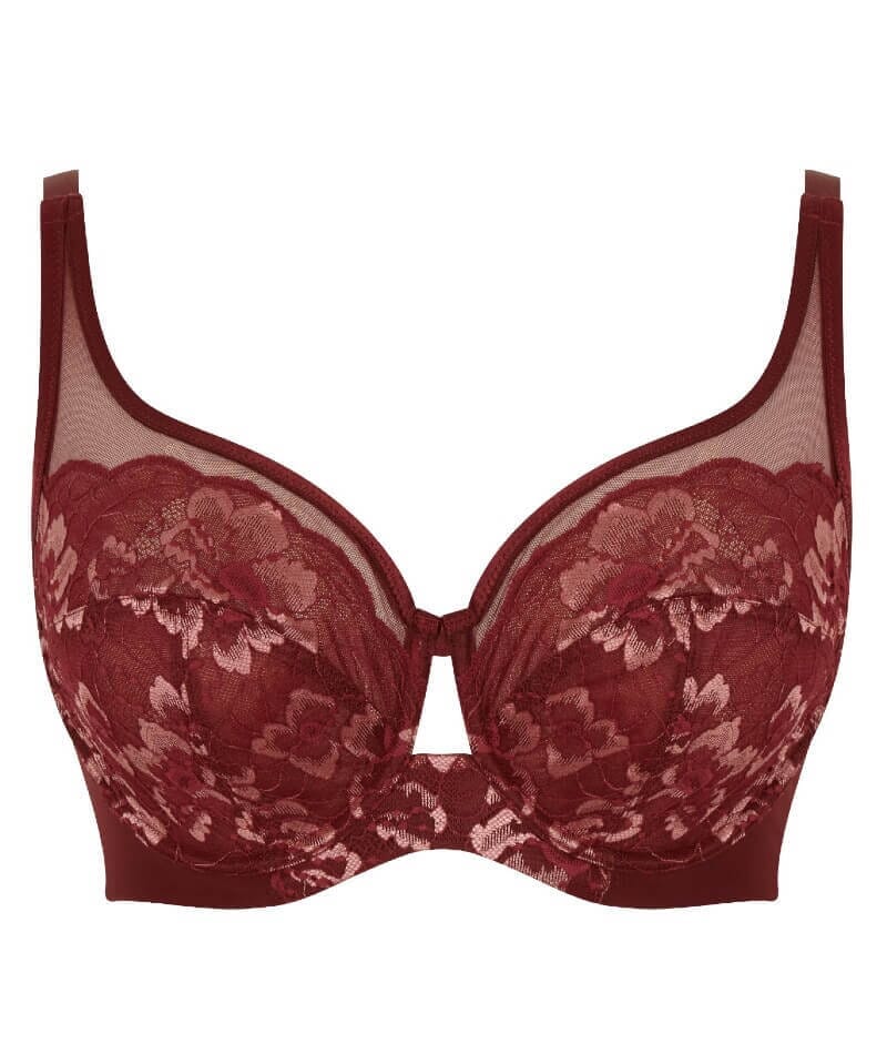 Panache Sabrina High Apex Balconnet Bra - Red Rose Bras 