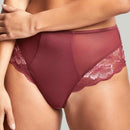 Panache Sabrina High Waist Brazilian Brief - Red Rose