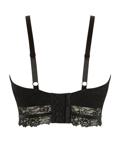 Panache Selena Longline Underwired Plunge Bra - Noir Bras 