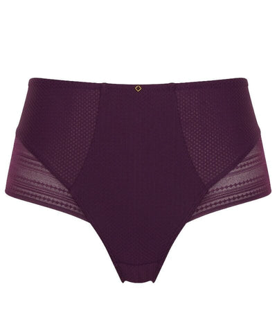 Panache Serene High Waist Brief - Aubergine Knickers 