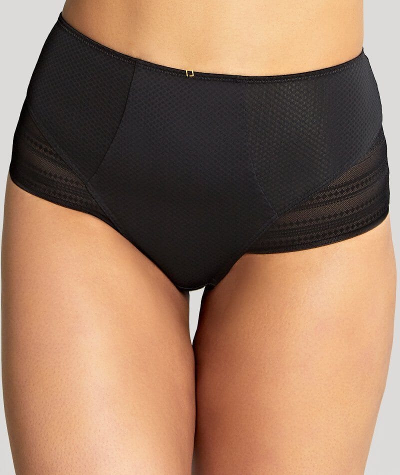 Panache Serene High Waist Brief - Noir Knickers 