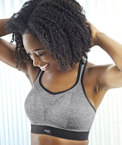 Panache Sport Wirefree Sports Bra - Charcoal Marle Bras 