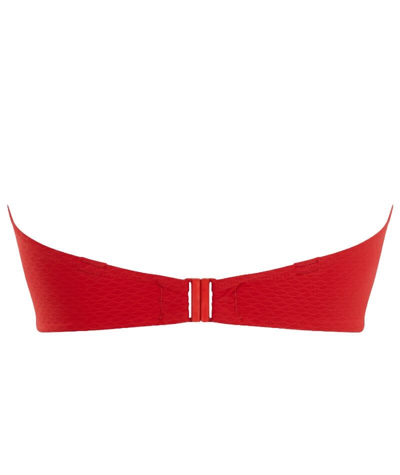 Panache Swim Marianna D-H Cup Bandeau Bikini Top - Crimson Swim 