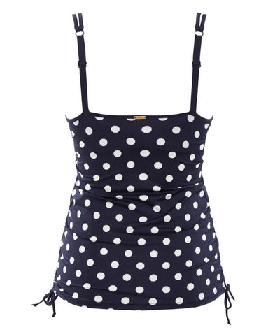 Panache Swimwear Anya Riva Spot Balconnet Wired Tankini - Navy/Vanila Swim 