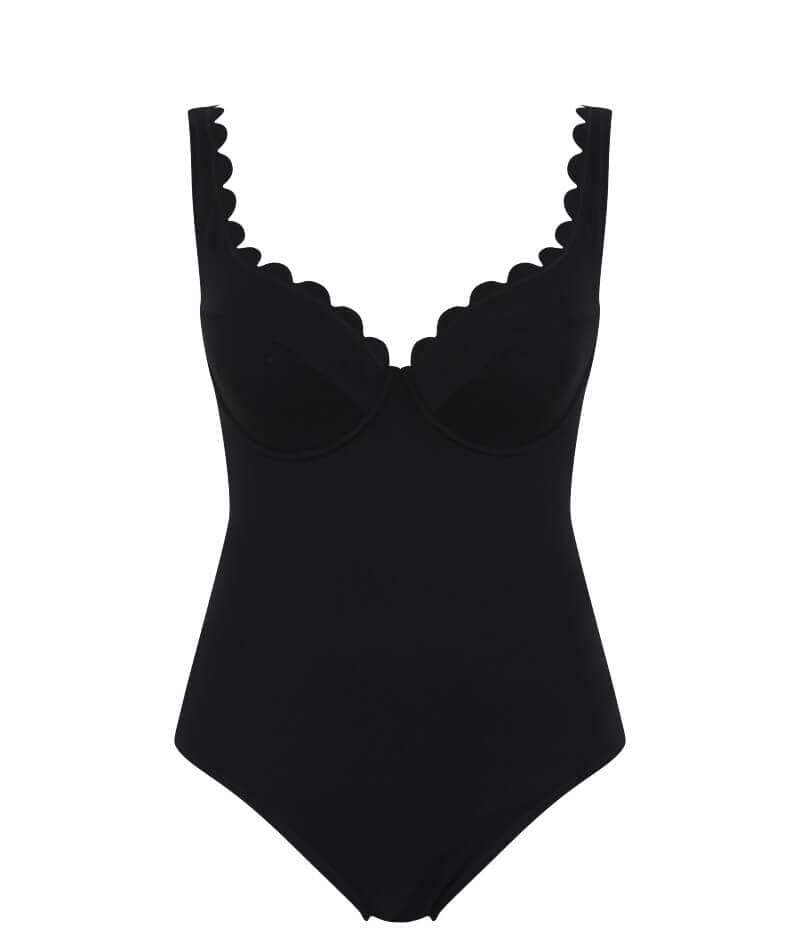 Panache Swimwear Spirit Rita Plunge One Piece Swimsuit - Black Swim 