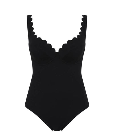 Panache Swimwear Spirit Rita Plunge One Piece Swimsuit - Black Swim 