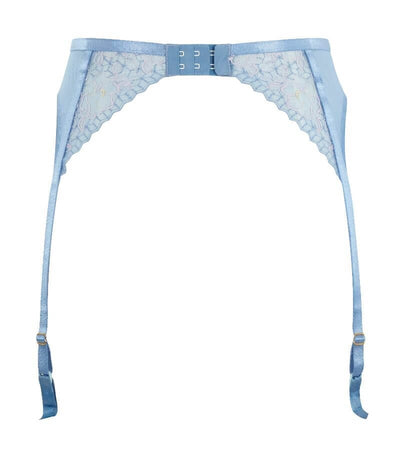 Panache Valentina Luxe Suspender Belt - Denim Blue Knickers 