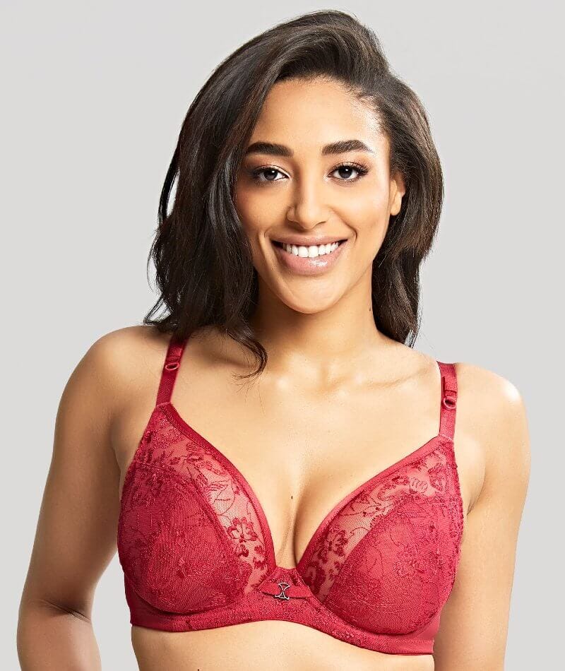 Panache Yasmin Non Padded Underwired Plunge Bra - Ruby Bras 