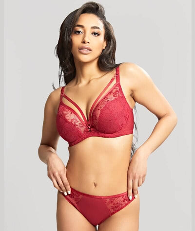 Panache Yasmin Non Padded Underwired Plunge Bra - Ruby Bras 