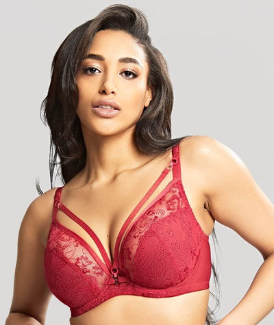 Panache Yasmin Non Padded Underwired Plunge Bra - Ruby Bras 