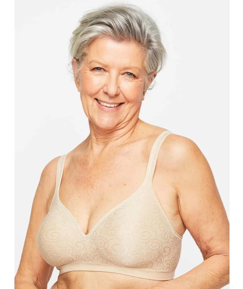 Playtex Comfort Revolution Swirl Wirefree Bra - Nude Swirl Bras  