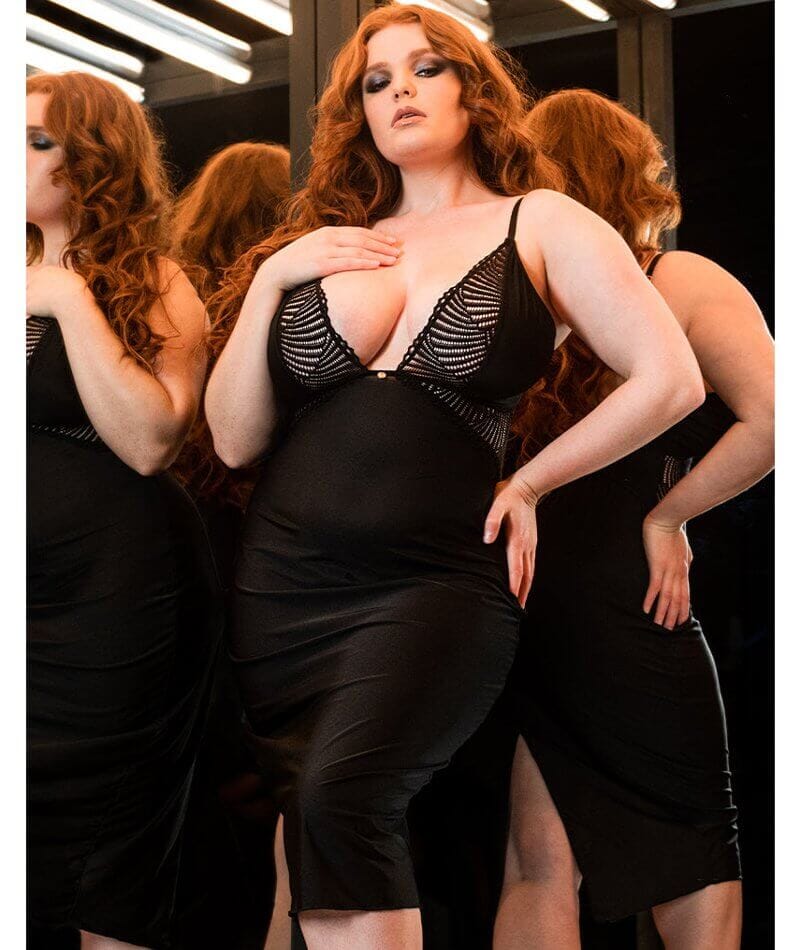 Scantilly After Hours Slip Dress - Black Sleep 