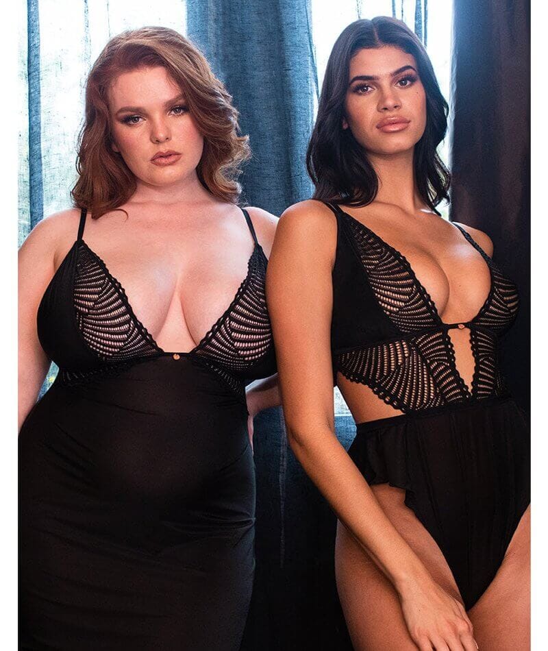 Scantilly After Hours Slip Dress - Black Sleep 