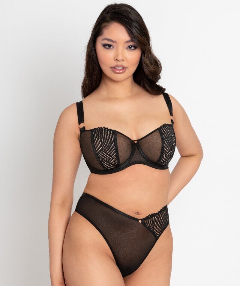 Scantilly Authority Balcony Bra - Black Bras 