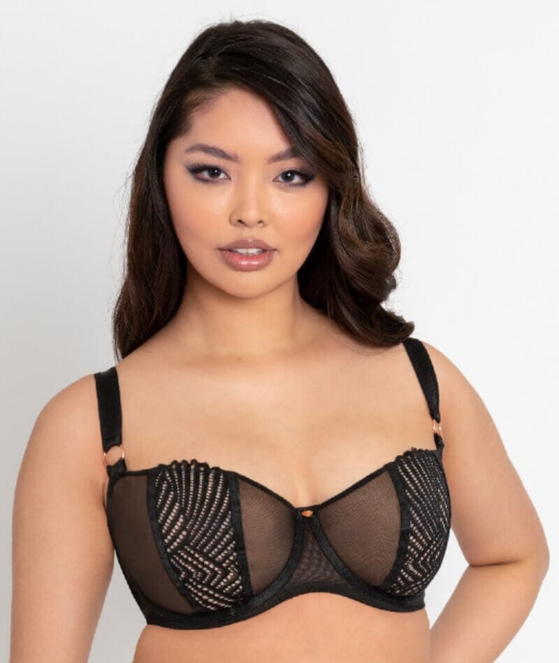 Scantilly Authority Balcony Bra - Black Bras 