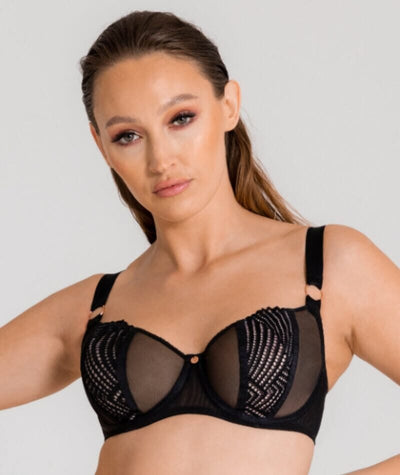 Scantilly Authority Balcony Bra - Black Bras 