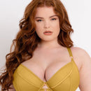 Scantilly Exposed Plunge Bra - Ochre Yellow