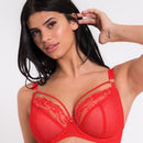 Scantilly Fascinate Plunge Bra - Poppy Red