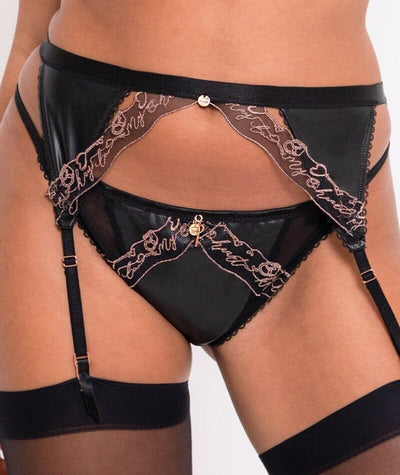 Scantilly Key to My Heart Bare Faced Brief - Black Knickers 