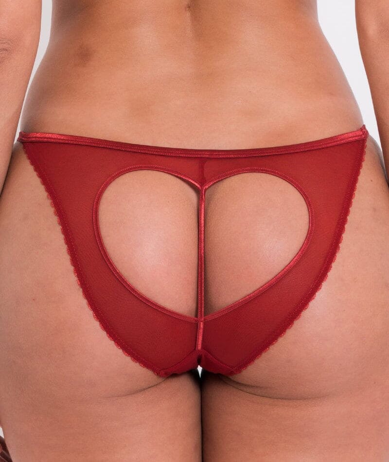 Scantilly Key to My Heart Bare Faced Brief - Rouge Knickers 