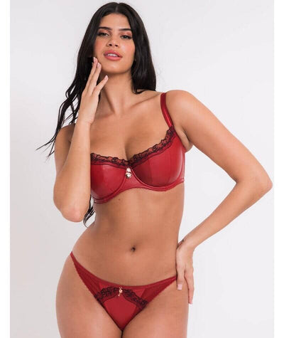 Scantilly Key to My Heart Padded Half Cup Bra - Rouge Bras 