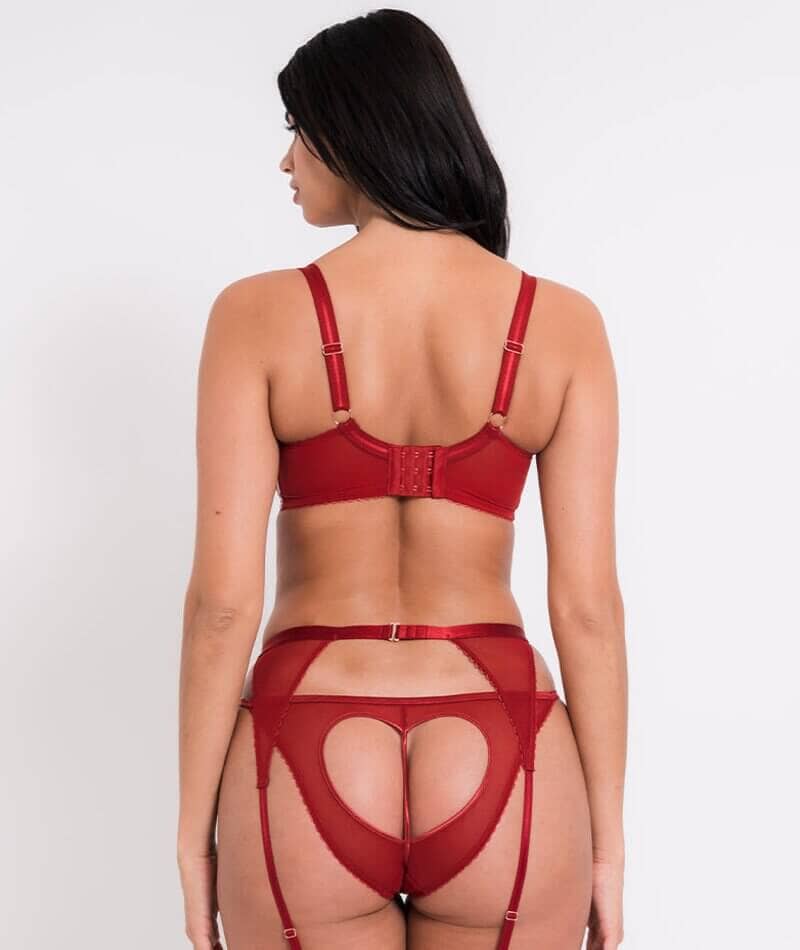 Scantilly Key to My Heart Padded Half Cup Bra - Rouge Bras 