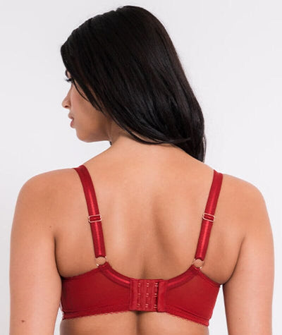 Scantilly Key to My Heart Padded Half Cup Bra - Rouge Bras 