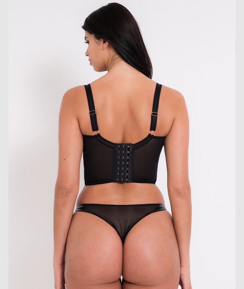 Scantilly Tough Love Tanga - Black Knickers 