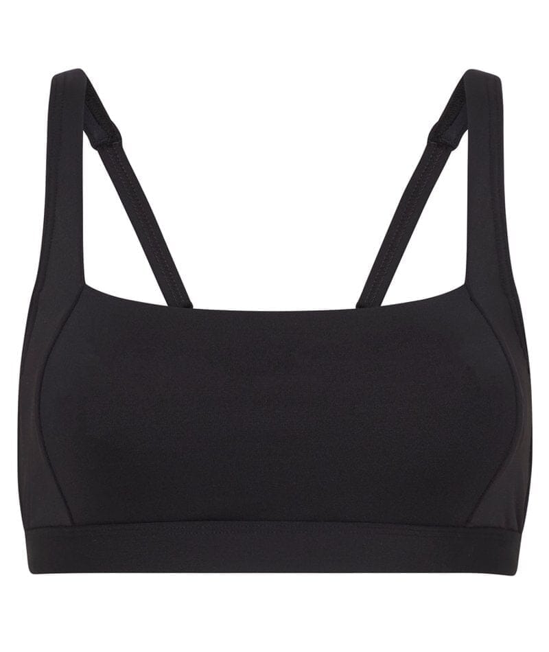 Sea Level Eco Essentials Square Neck Bikini Top - Black Swim 