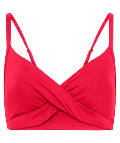 Sea Level Eco Essentials Twist Front DD-E Cup Bikini Top - Red Swim 