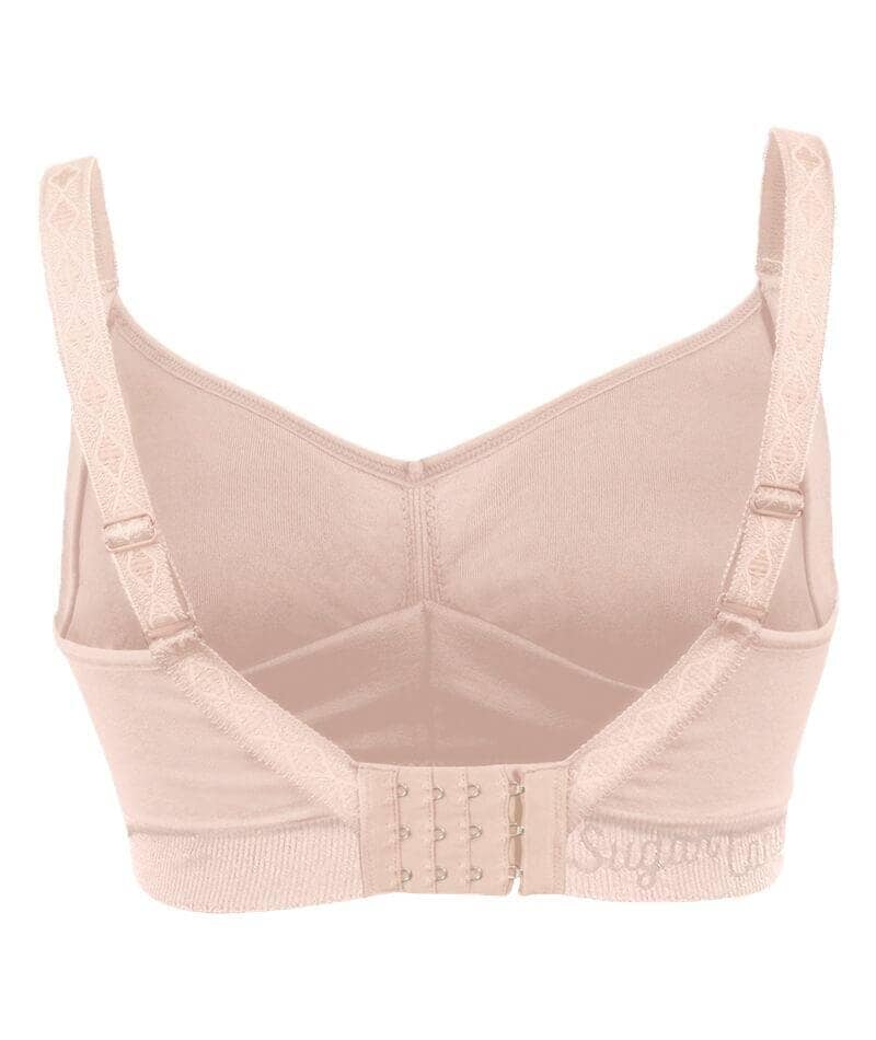 Sugar Candy Fuller Bust Seamless F-HH Cup Wirefree Lounge Bra - Beige Bras 
