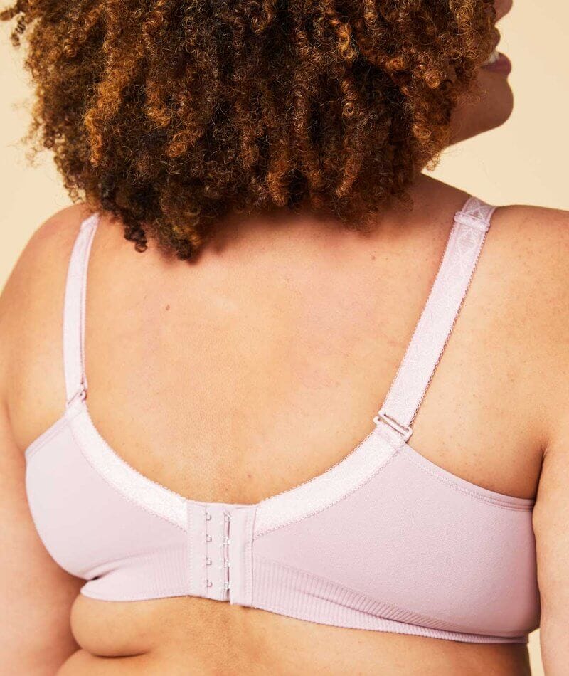 Sugar Candy Fuller Bust Seamless F-HH Cup Wirefree Lounge Bra - Pink Bras 