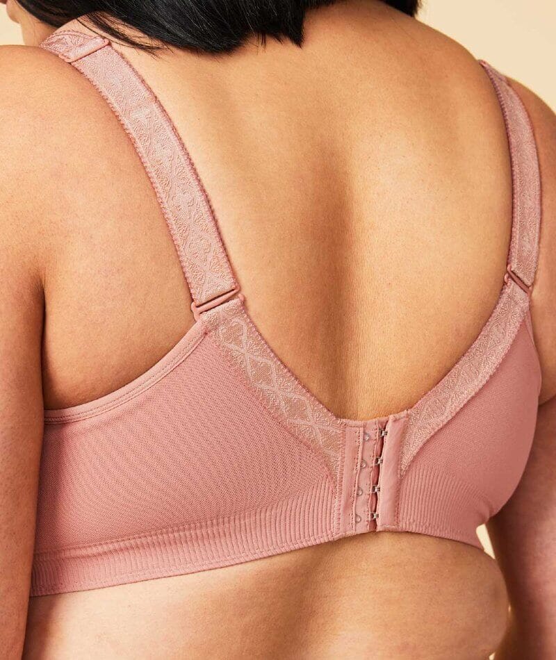 Sugar Candy Fuller Bust Seamless F-HH Cup Wirefree Lounge Bra - Rosewood Bras 