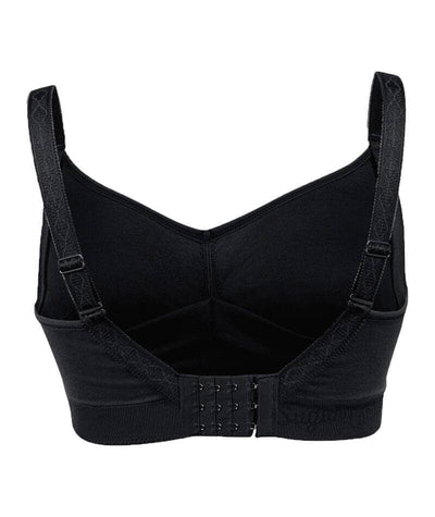 Sugar Candy Fuller Seamless Wirefree Nursing Bra - Black Bras 