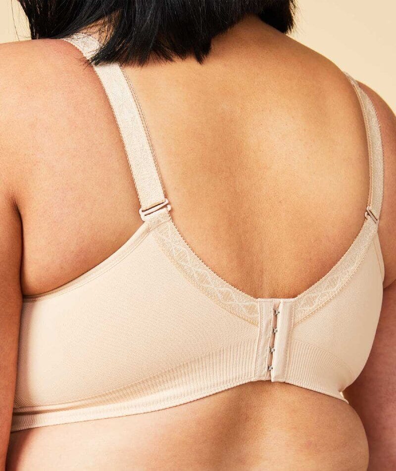 Sugar Candy Fuller Bust Seamless F-HH Cup Wirefree Lounge Bra - Beige Bras 