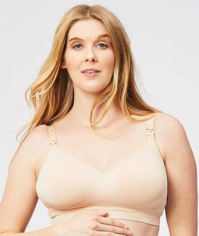 Sugar Candy Fuller Seamless Wirefree Nursing Bra - Beige Bras 