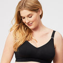 Cake Maternity Popping Candy Fuller Bust Seamless F-Hh Cup Wire-Free Nursing Bra - Black