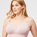 Cake Maternity Popping Candy Fuller Bust Seamless F-Hh Cup Wire-Free Nursing Bra - Pink
