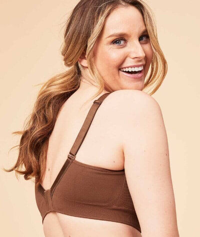 Sugar Candy Posh Wire-free Bralette - Chestnut