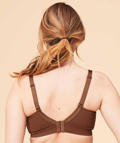 Sugar Candy Posh Wire-free Bralette - Chestnut