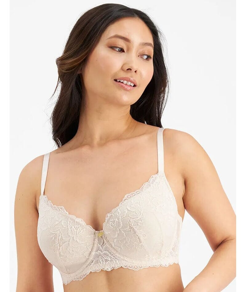 Temple Luxe By Berlei Lace Full Cup Contour Bra New Pastel Rose Big Temple luxe by berlei lace full cup contour bra new pastel rose big