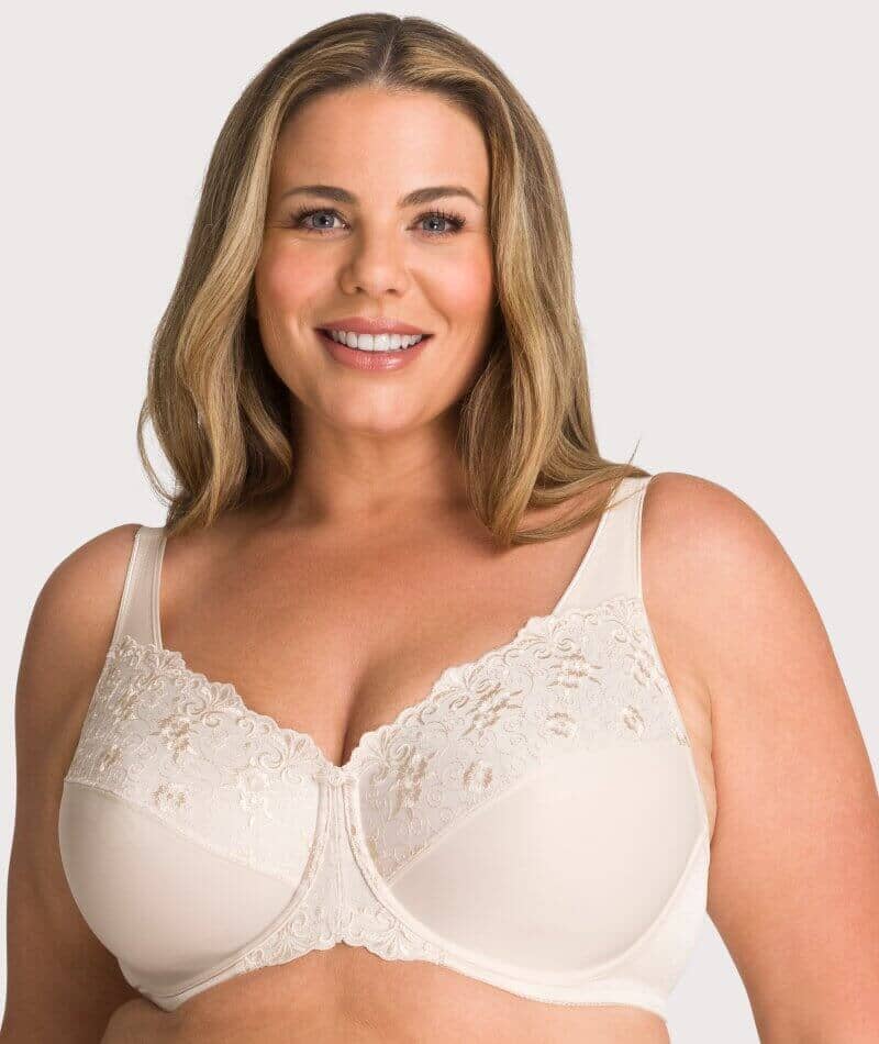 Triumph Embroidered Minimizer Bra - Fawn Bras  